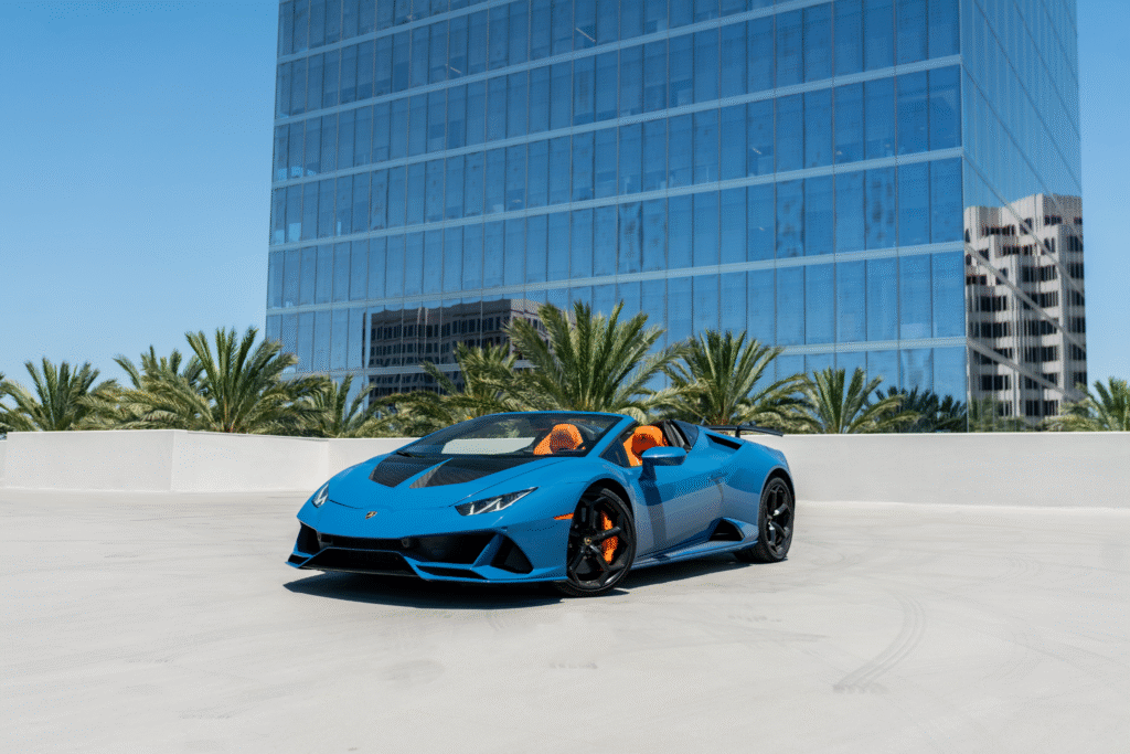 Lamborghini Huracan Evo Spyder · Blue